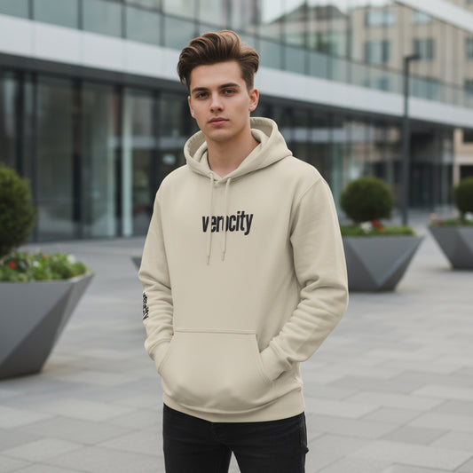 fleece hoodie - side view"