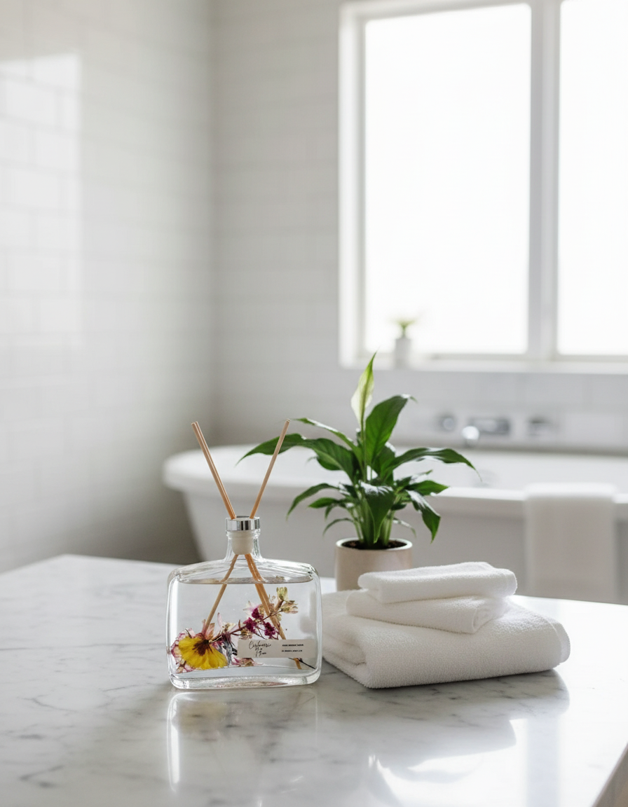 Handmade Botanical Reed Diffuser 12 OZ - Premium Aromatherapy Decor