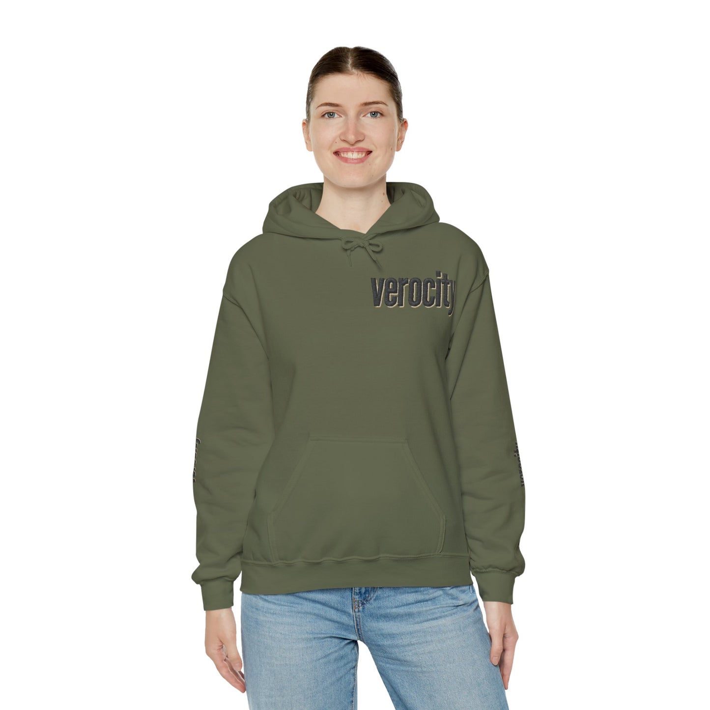 Hooded Sweatshirt - Symmetric World Design with Hidden Message
