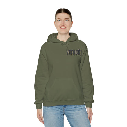 Hooded Sweatshirt - Symmetric World Design with Hidden Message