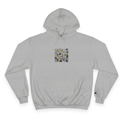 Champion C logo sleeve detail on Verocity hoodie