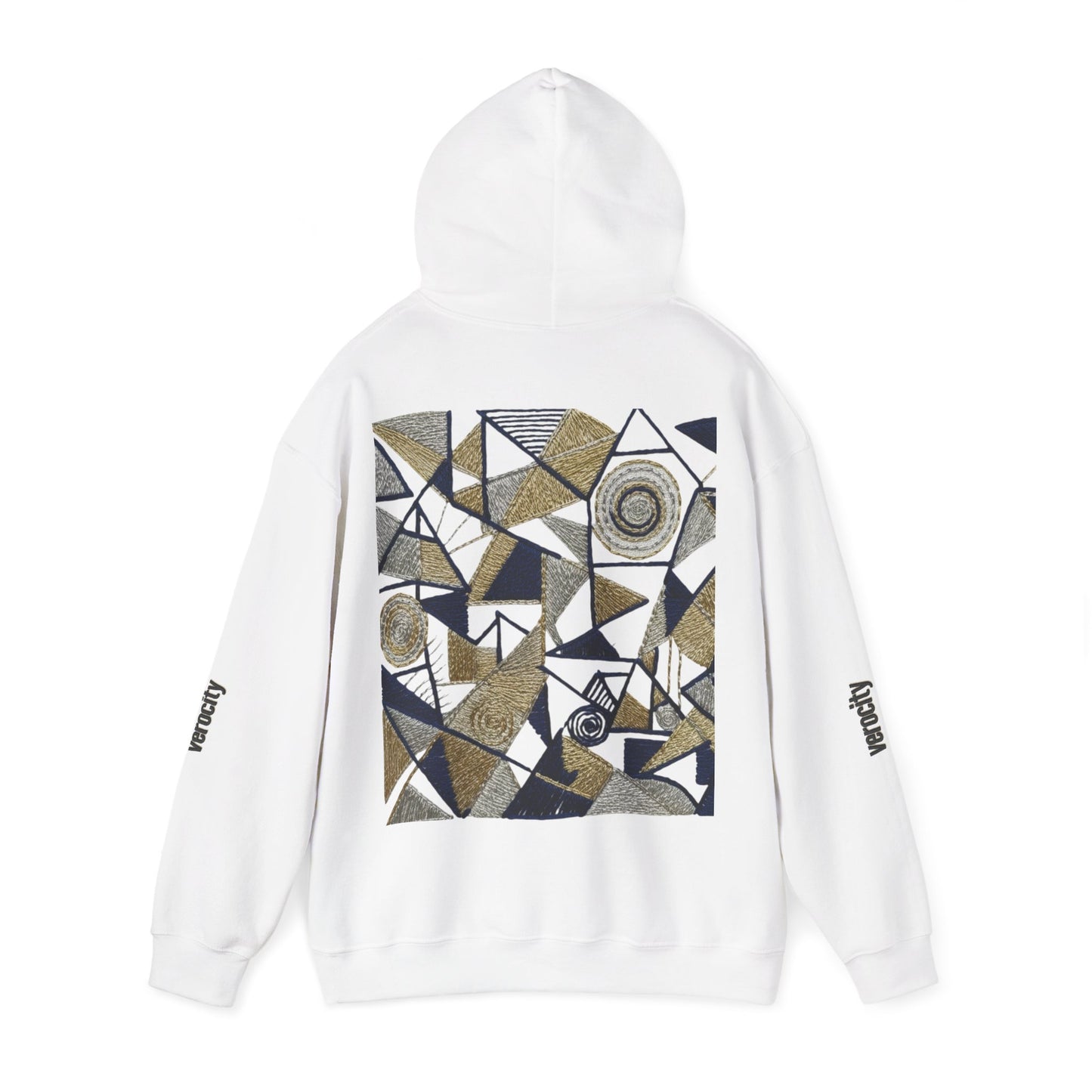 Symmetric World Design with Hidden Message Back embroidery 