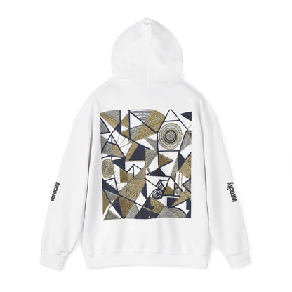 Symmetric World Design with Hidden Message Back embroidery 