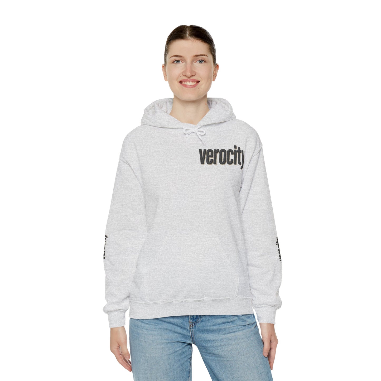 Hooded Sweatshirt - Symmetric World Design with Hidden Message