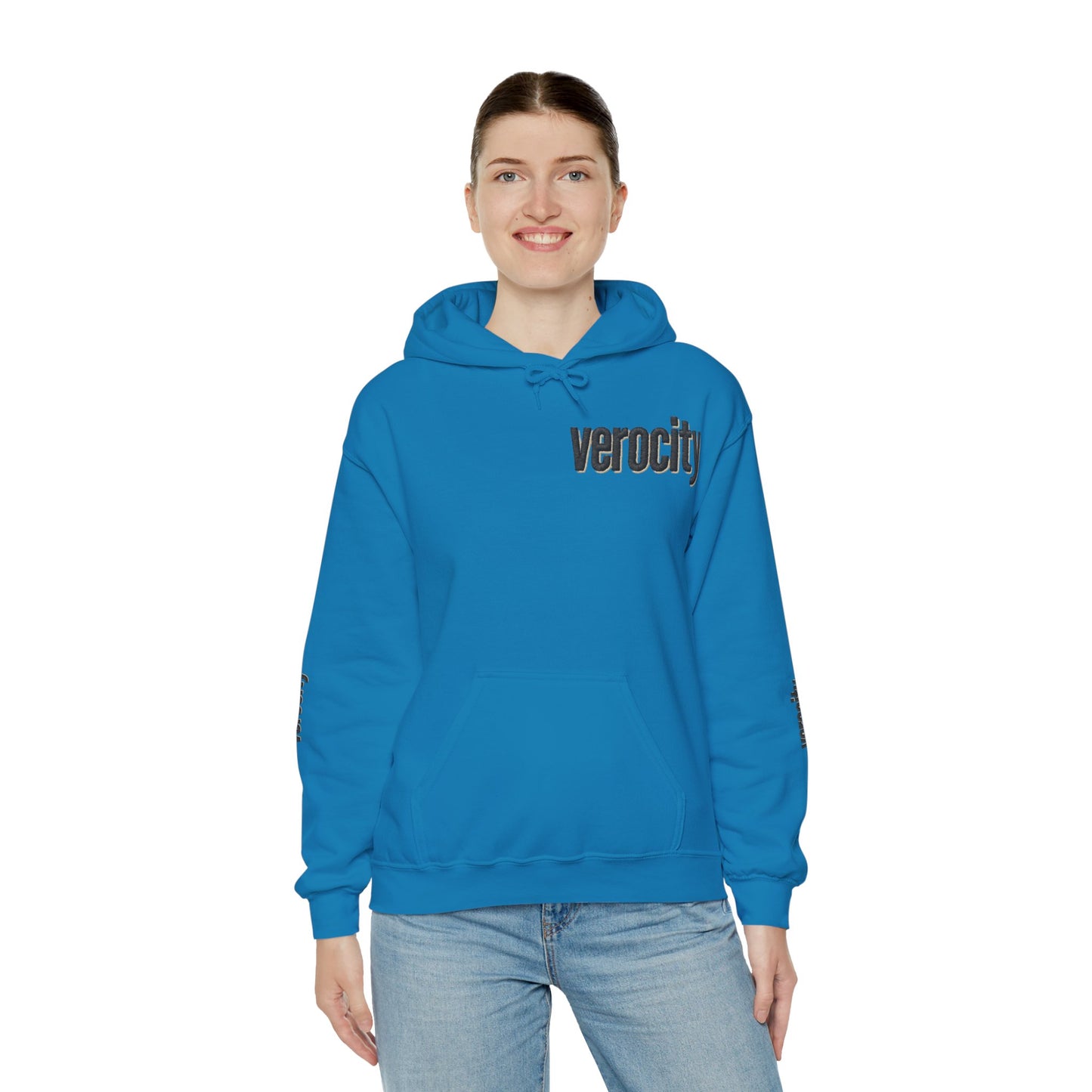 Hooded Sweatshirt - Symmetric World Design with Hidden Message