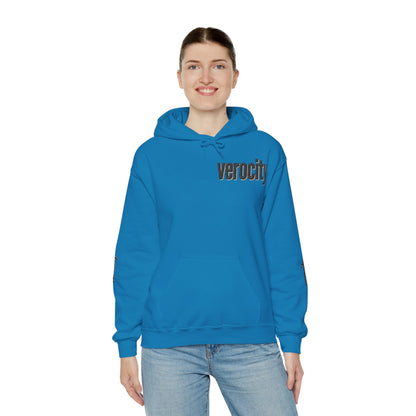 Hooded Sweatshirt - Symmetric World Design with Hidden Message