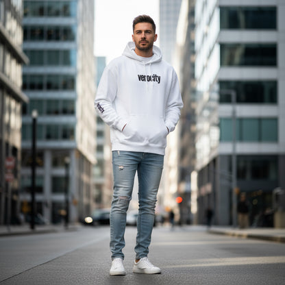 Unisex midweight hoodie - front view"