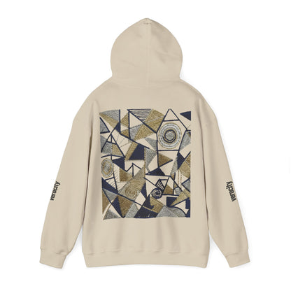 Hooded Sweatshirt - Symmetric World Design with Hidden Message
