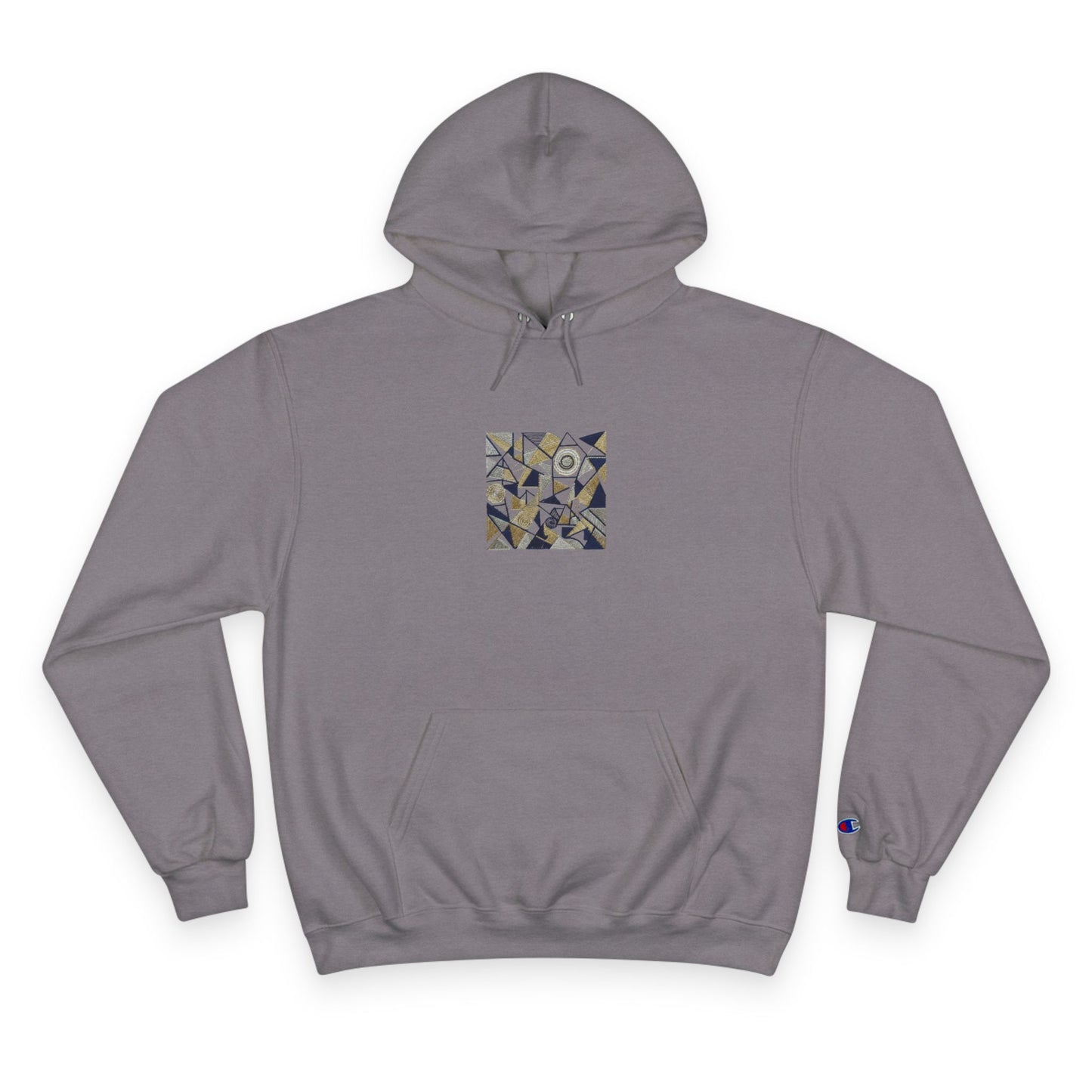 Verocity logo hoodie in charcoal heather - front view