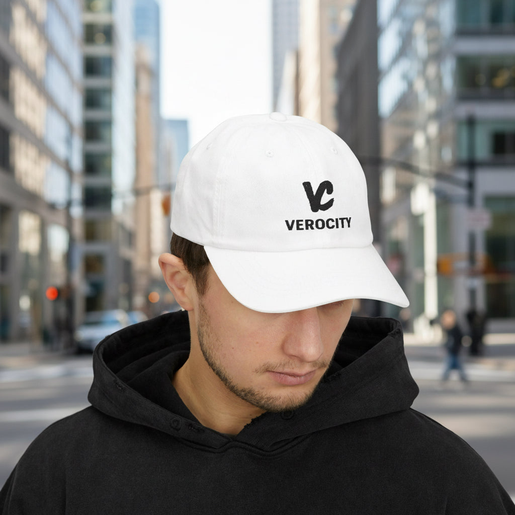  "VC beanie - detail shot of embroidery"