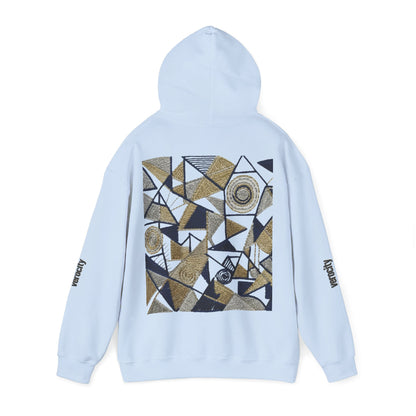 Hooded Sweatshirt - Symmetric World Design with Hidden Message