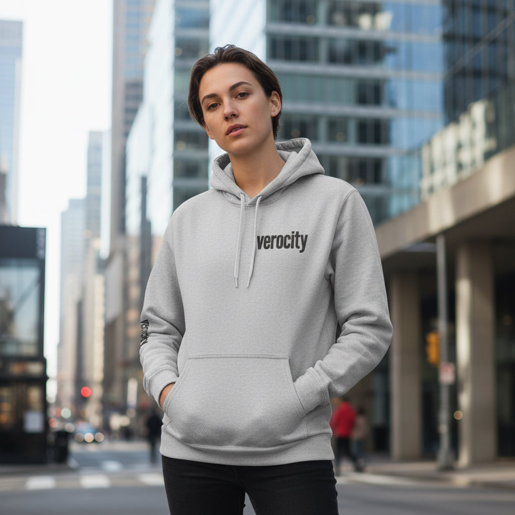 "Midweight hoodie - back view"