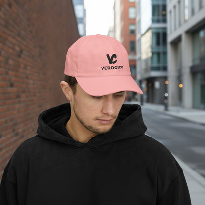 Verocity dad cap - embroidery close-up