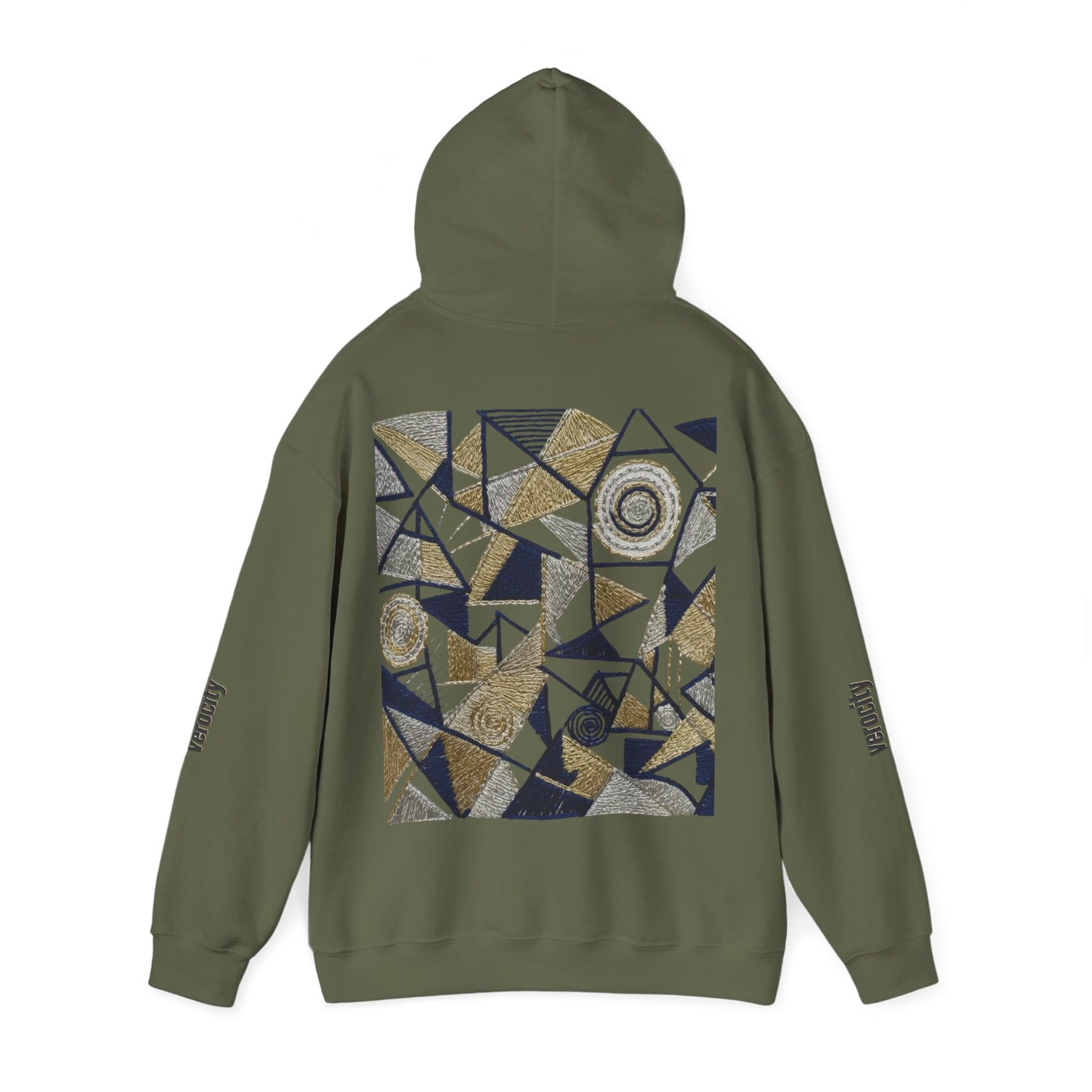 Hooded Sweatshirt - Symmetric World Design with Hidden Message