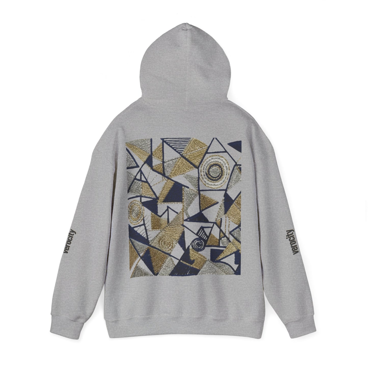 Hooded Sweatshirt - Symmetric World Design with Hidden Message