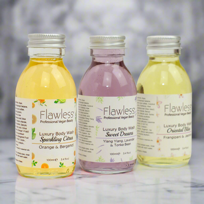 Vegan body wash trio gift set - Sweet Dreams, Oriental Bliss, Sparkling Citrus"