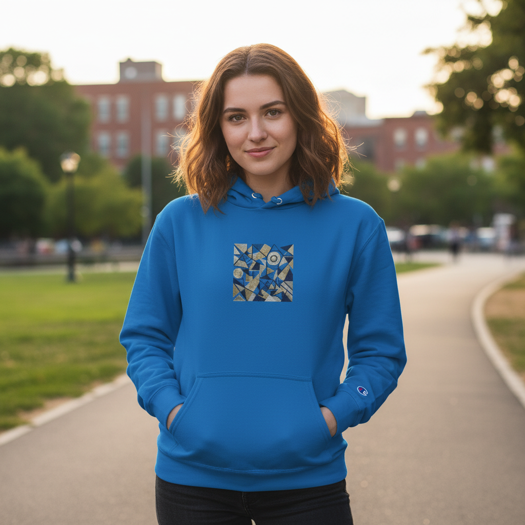 Verocity Logo Hoodie — Bold Retro Text Champion Hoodie