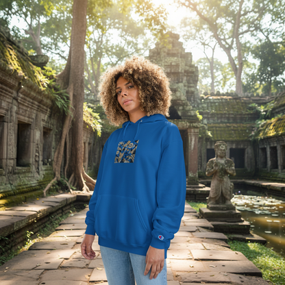 Verocity Logo Hoodie — Bold Retro Text Champion Hoodie