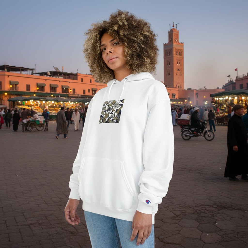 Verocity Logo Hoodie — Bold Retro Text Champion Hoodie