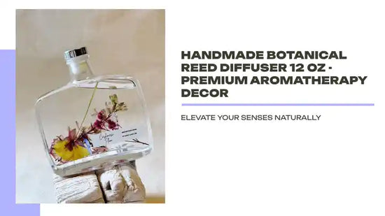 Handmade Botanical Reed Diffuser 12 OZ - Premium Aromatherapy Decor by@Outfy
