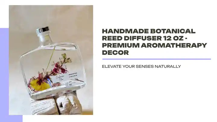 Handmade Botanical Reed Diffuser 12 OZ - Premium Aromatherapy Decor by@Outfy
